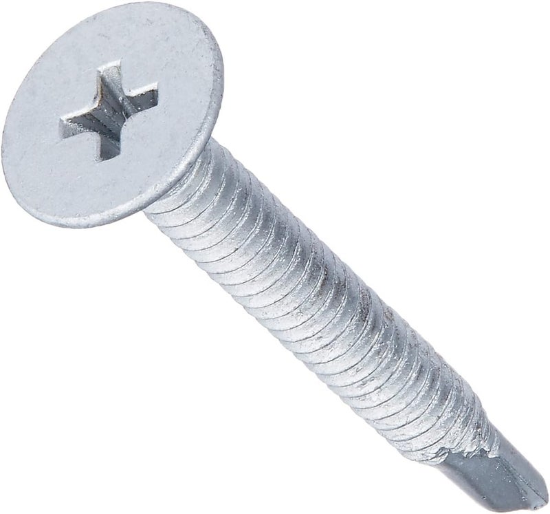 Hillman The Hillman Group 47304 10-24-Inch x 1-1/2-Inch Wafer Head Phillips Self Drilling Screw, 1-Pound, Silver - Image 4